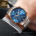 Men Watch OLEVS Brand Men Classic Quartz Wrist Watch  Water Resistant Stainless Steel Business Men  Analog Watch 2869